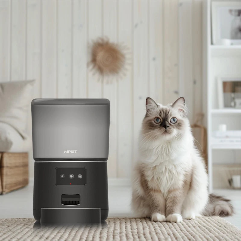 Automatic Smart Pet Feeder for cats dogs.  Customize healthy dry food.