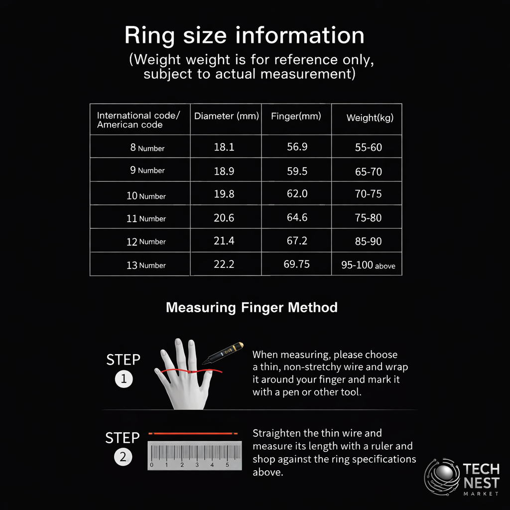 Smart Ring with Charging Case, for Men and Woman, Waterproof,  for Android / IOS.