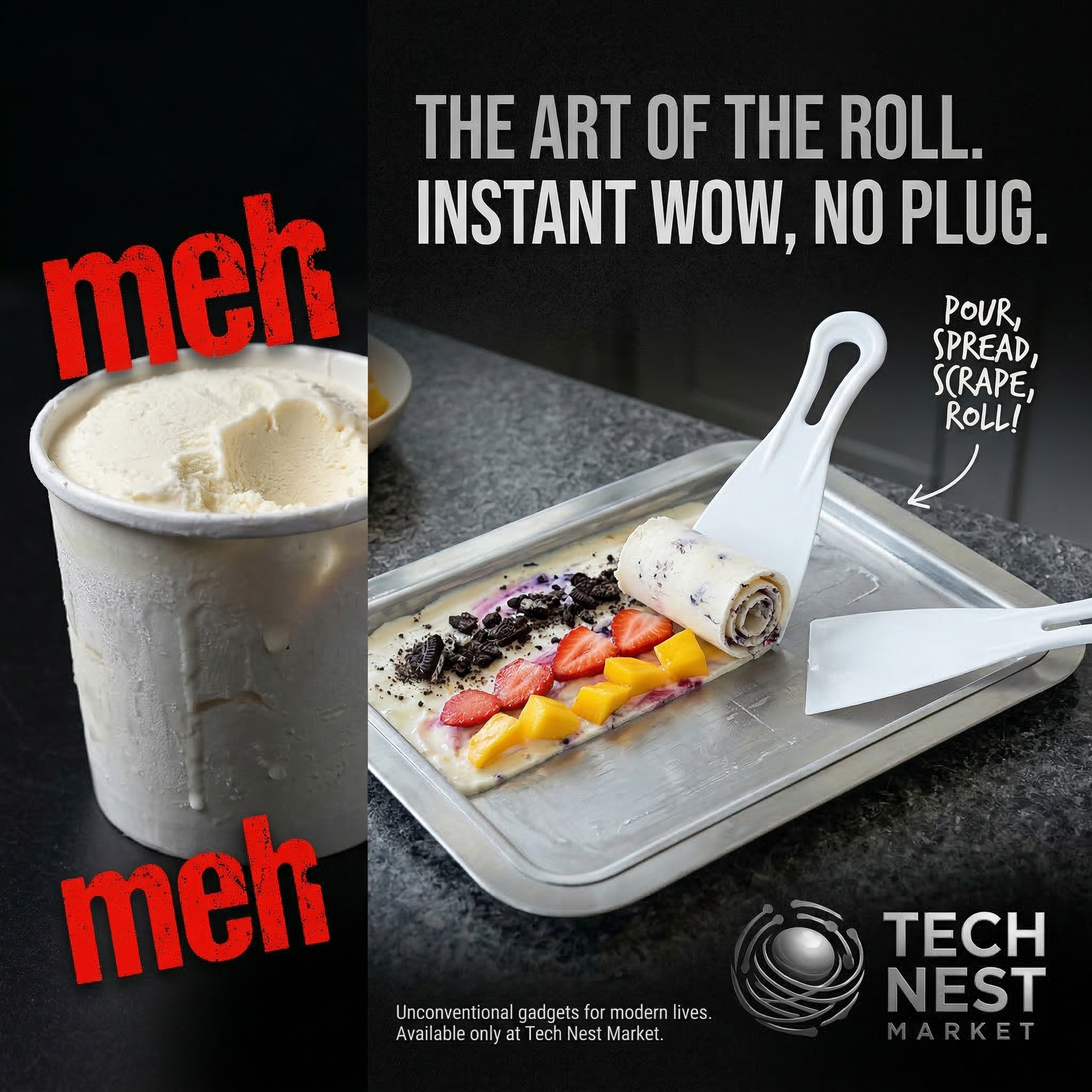 Ice Cream Maker Cold Roller Pan Plate.