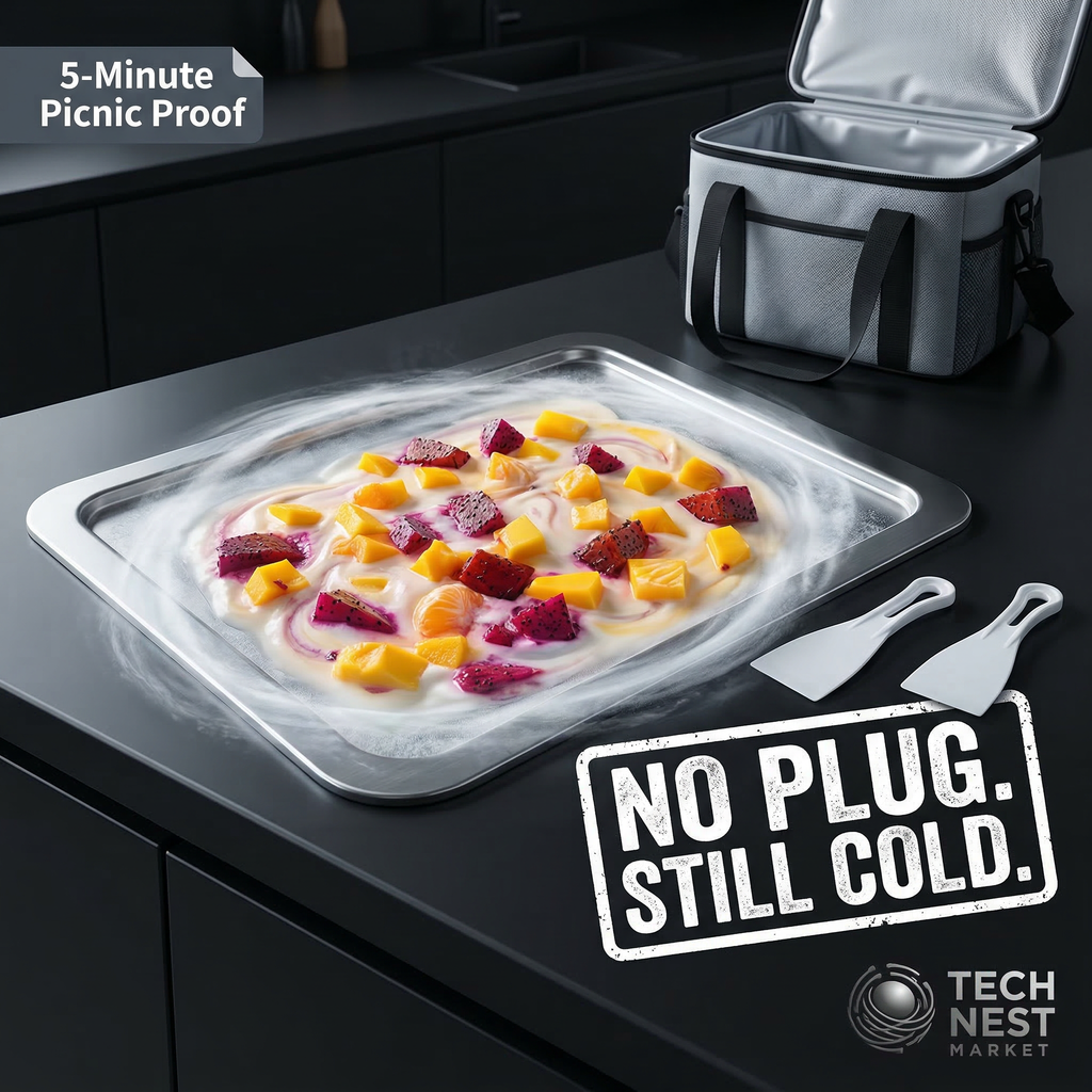 Ice Cream Maker Cold Roller Pan Plate.