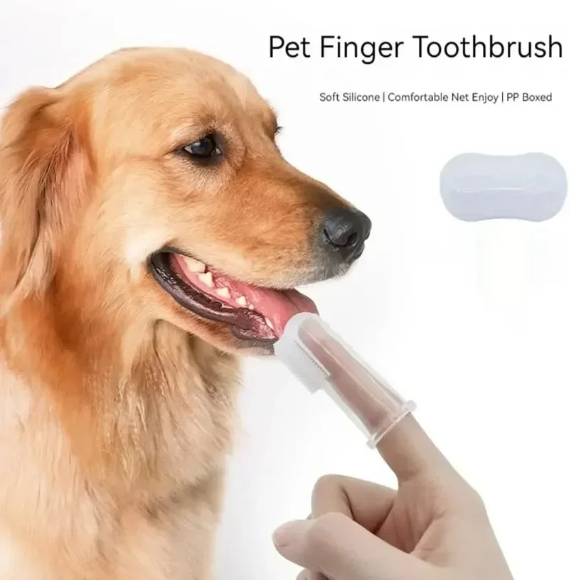 Super Soft Pet Finger Toothbrush for Teeth Care