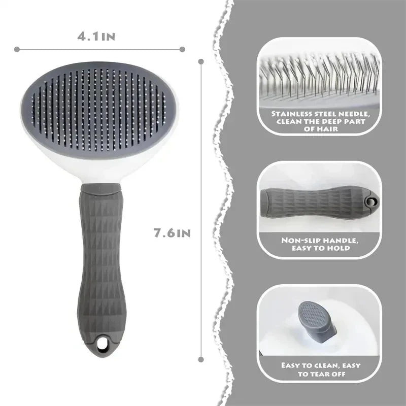Pets Brush Comb Self Cleaning Pet Hair Remover.