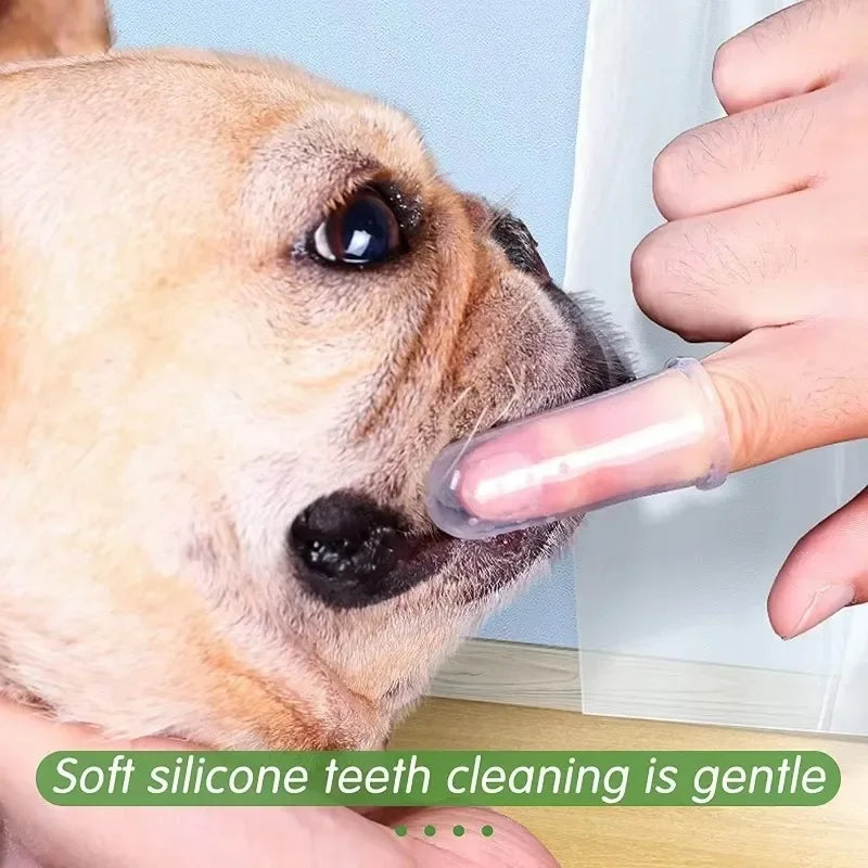 Super Soft Pet Finger Toothbrush for Teeth Care