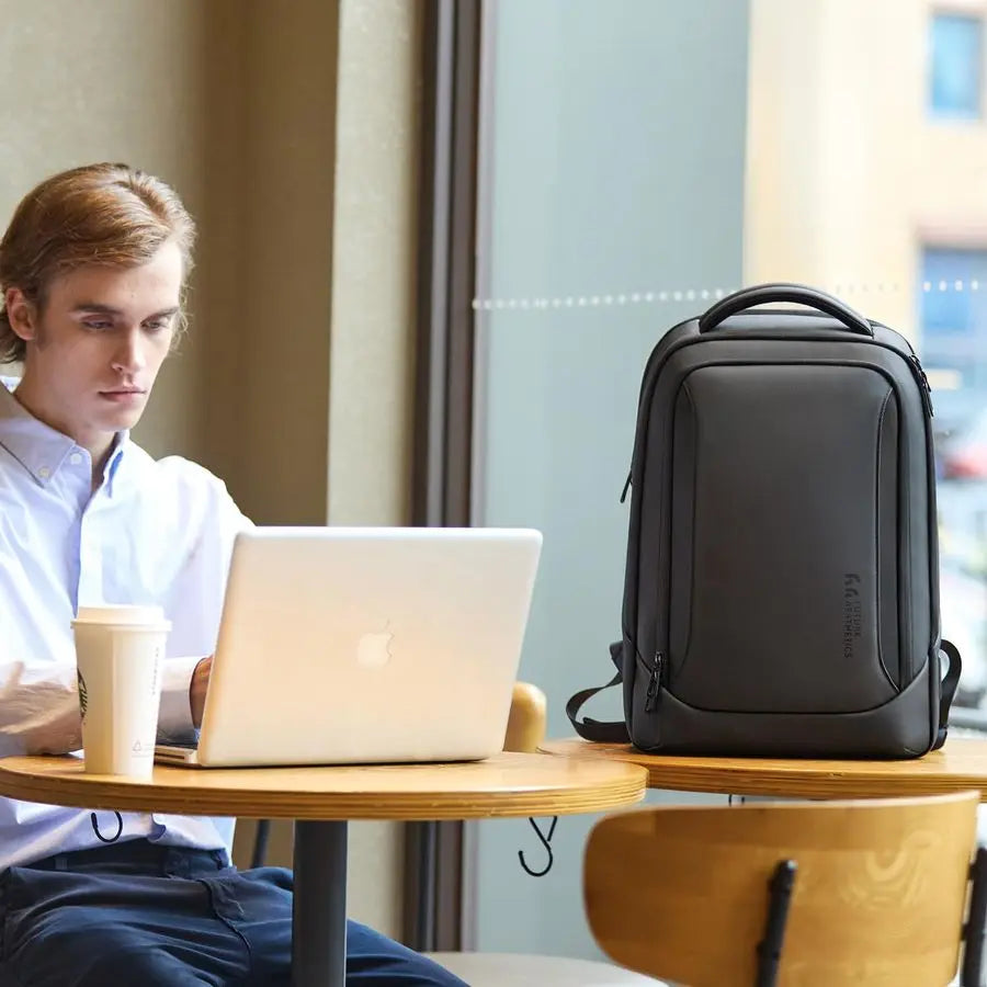 Laptop Backpack for Men with USB Charging Port WaterResistant for 15.6 Inch Computer Bag Durable HighTech Daypack Casual Backpac