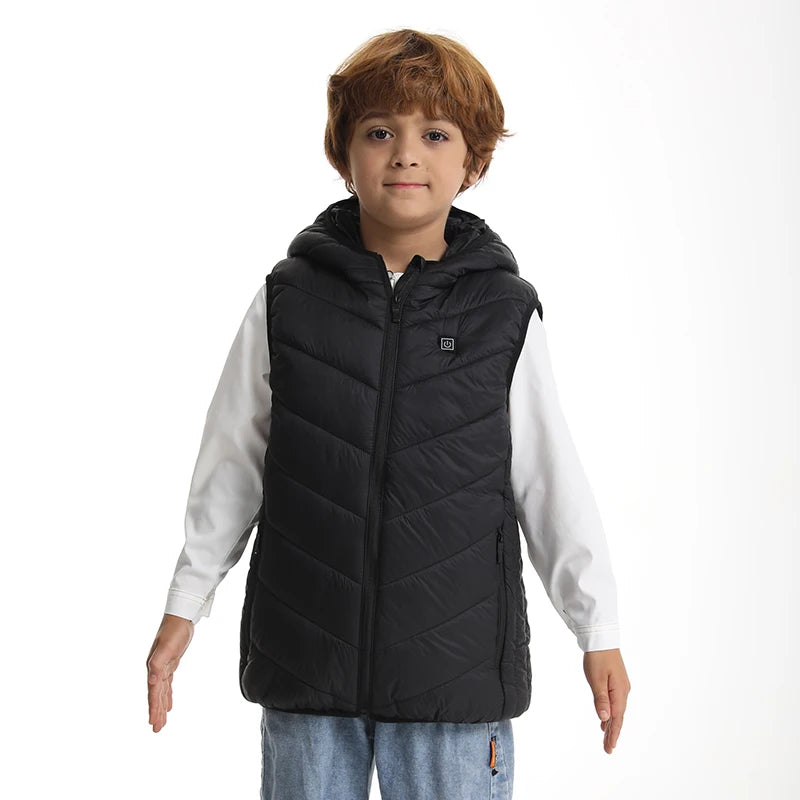 Children Heated Vest Hooded