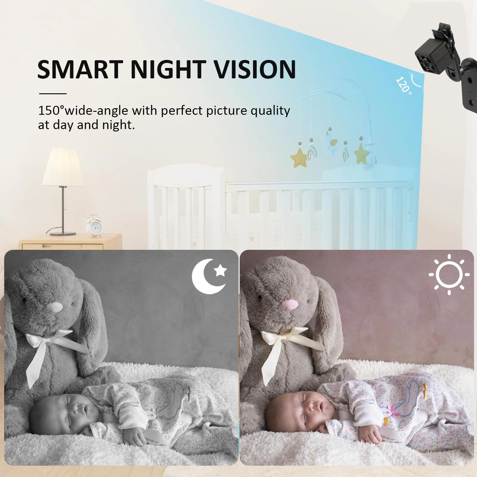 Mini Camera 1080P, Full HD with Night Vision, Motion Activation for Indoor / Outdoor
