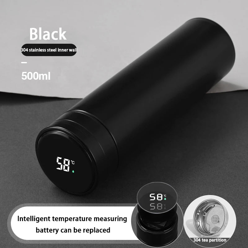 Smart Digital Water Bottle Keeps Cold And Heat, Thermal Bottle Stainless Steel
