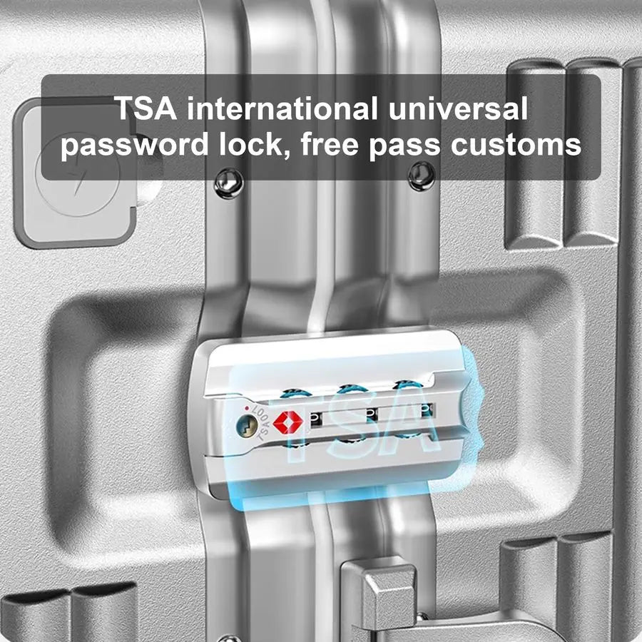 CarryOn Luggage, Aviation Certified, Polycarbonate Aluminum Hardshell, Expandable  with Spinner Wheels,