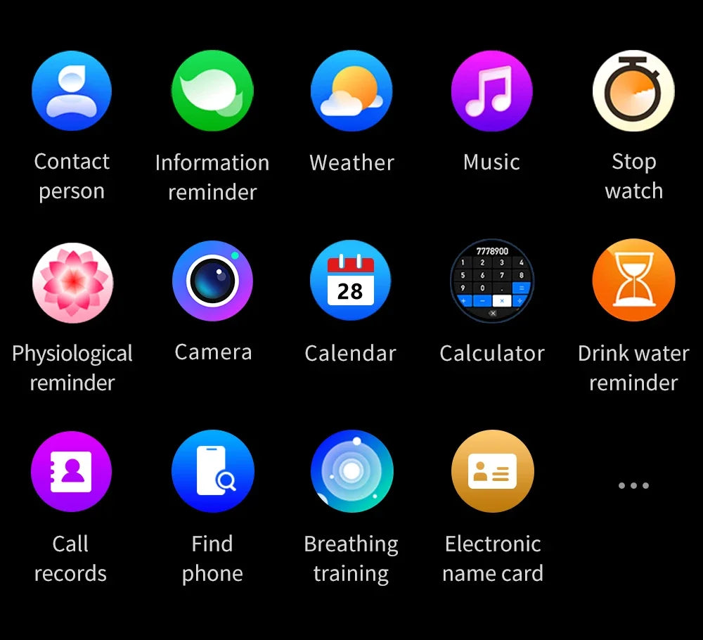Smartwatch Pro Waterproof Bluetooth,  Fitness & health Tracker