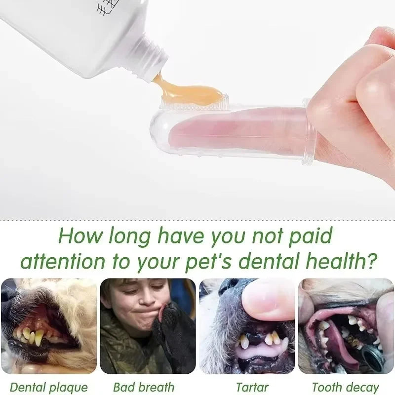 Super Soft Pet Finger Toothbrush for Teeth Care