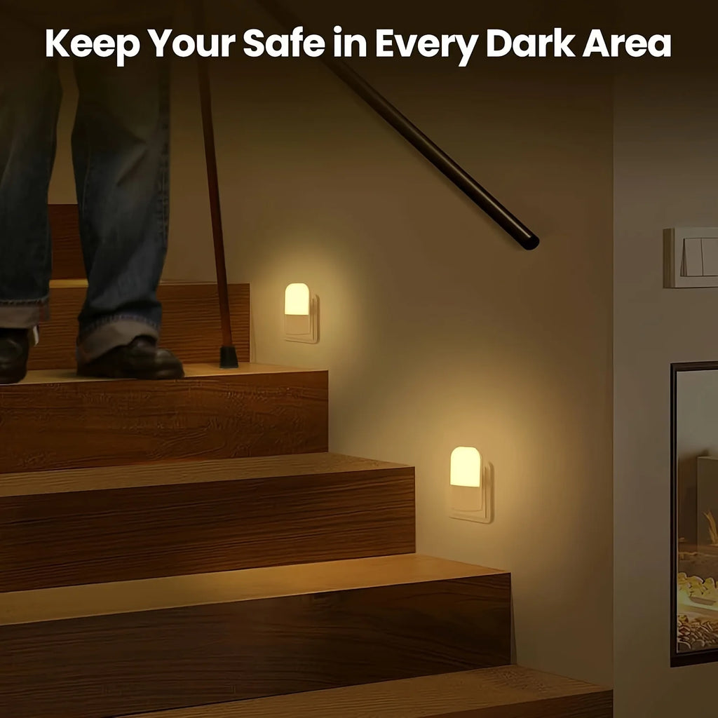 Smart LED Night Light, Plug-In Wall Sconce.