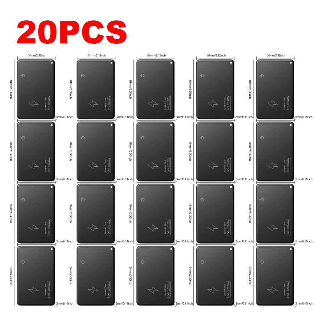 Wallet Smart Tracker Card, works with Apple Find My App.