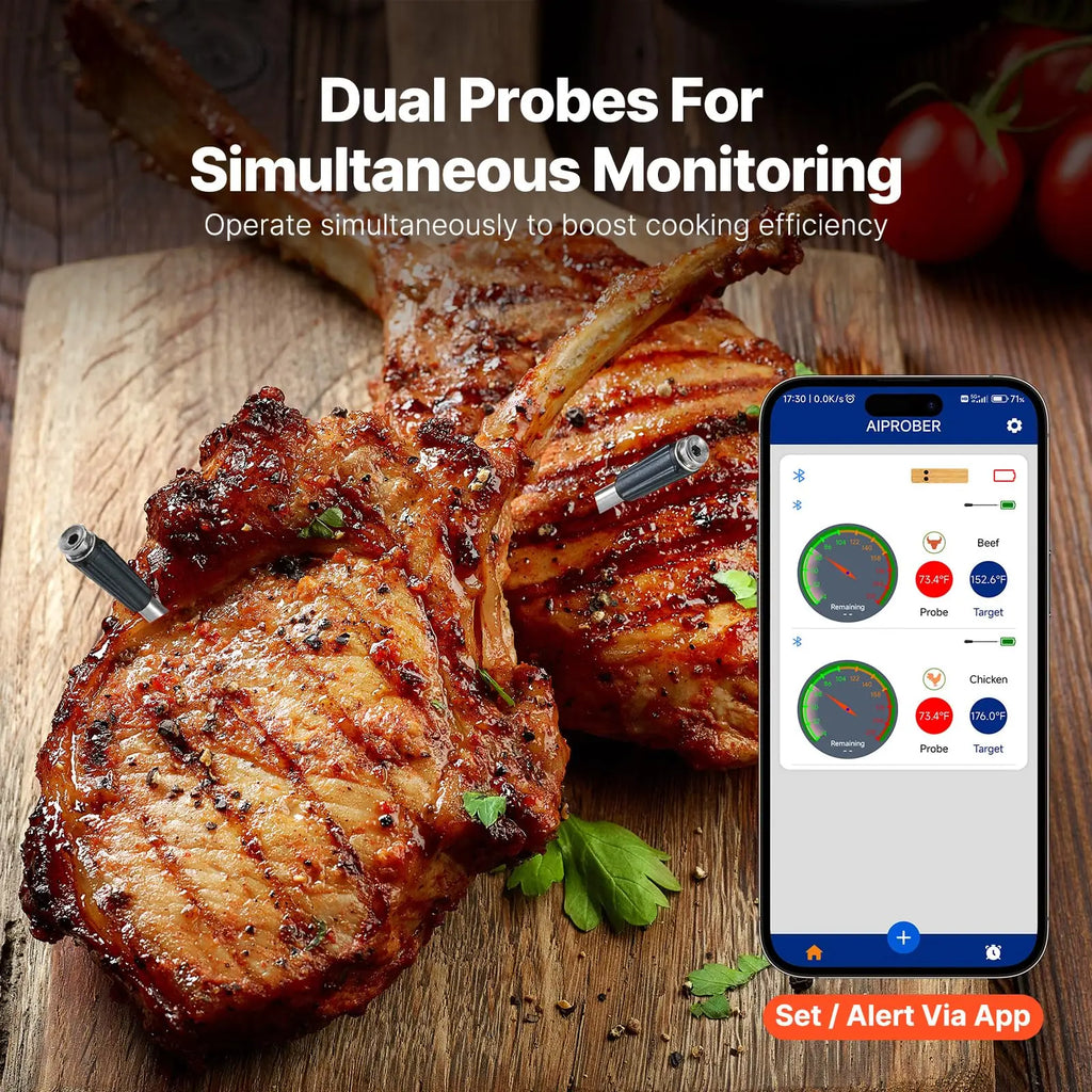 Wireless Meat Thermometer with  Bluetooth Probe