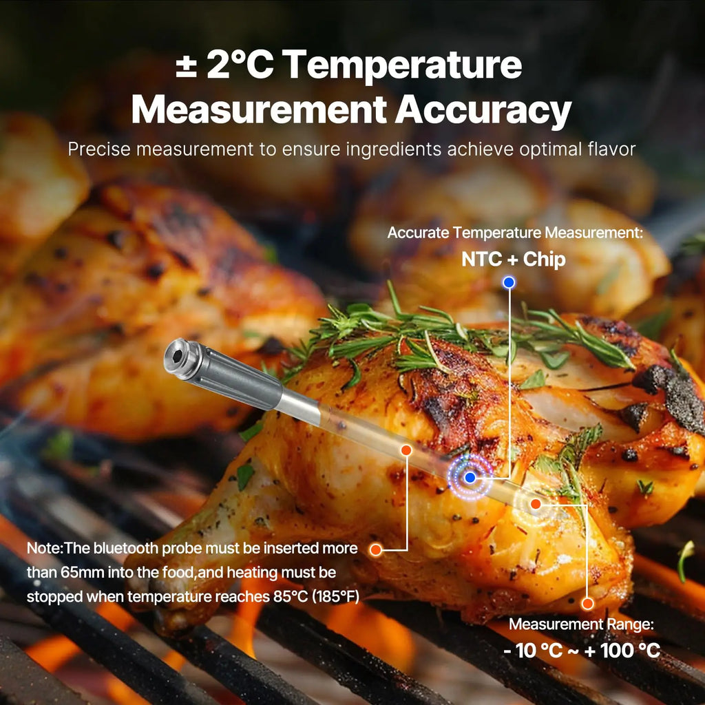 Wireless Meat Thermometer with  Bluetooth Probe