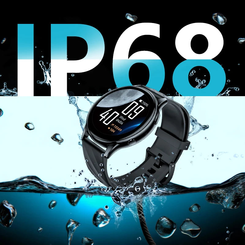 Smartwatch liveness detection IP68 Waterproof Bluetooth Call 100+ Sport modes Health Sleep minitor