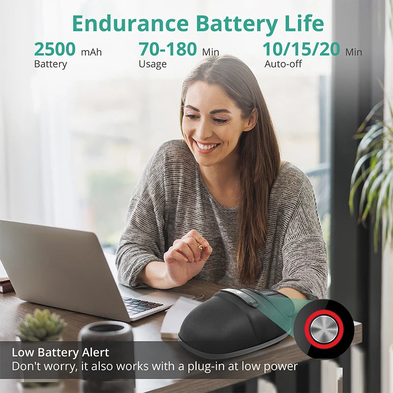 Wireless Electric Hand Massager with Air Compression and heat.