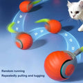 Cats Interactive Ball Toys Automatic Rolling Ball with Faux Tail USB Rechargeable SmartElectric Pet Toy for Teaser and Training