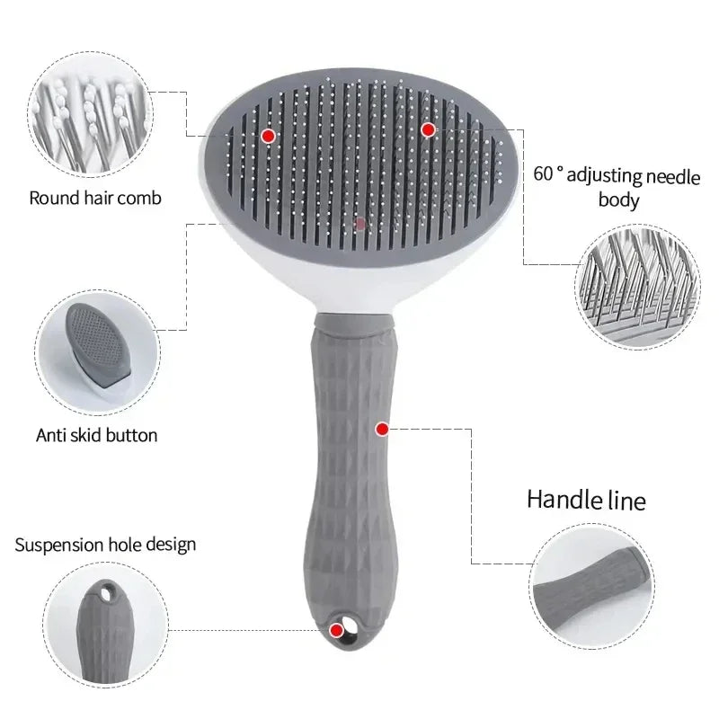 Pets Brush Comb Self Cleaning Pet Hair Remover.