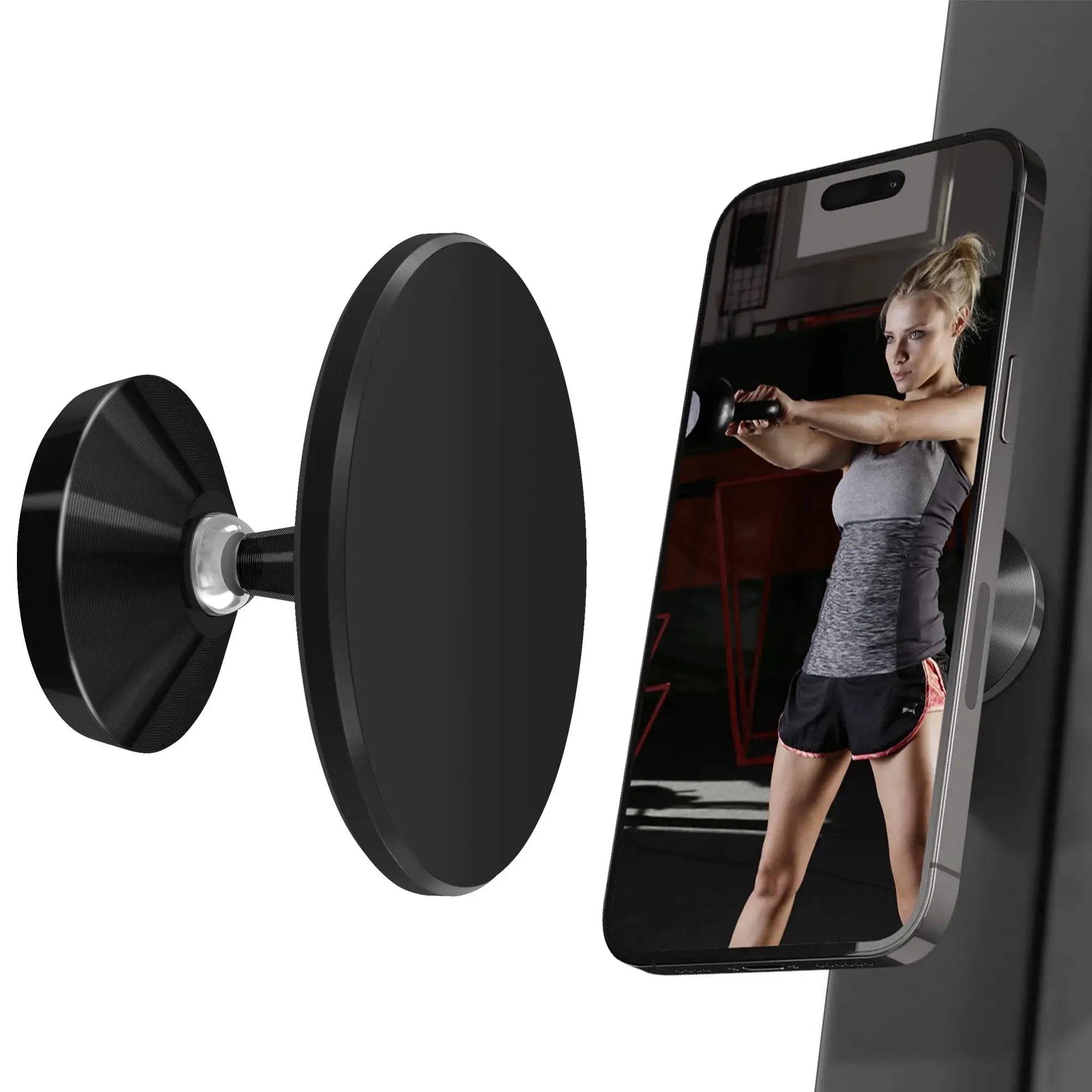 Magnetic  Double-sided  Phone holder. Ideal for Gym Machines.