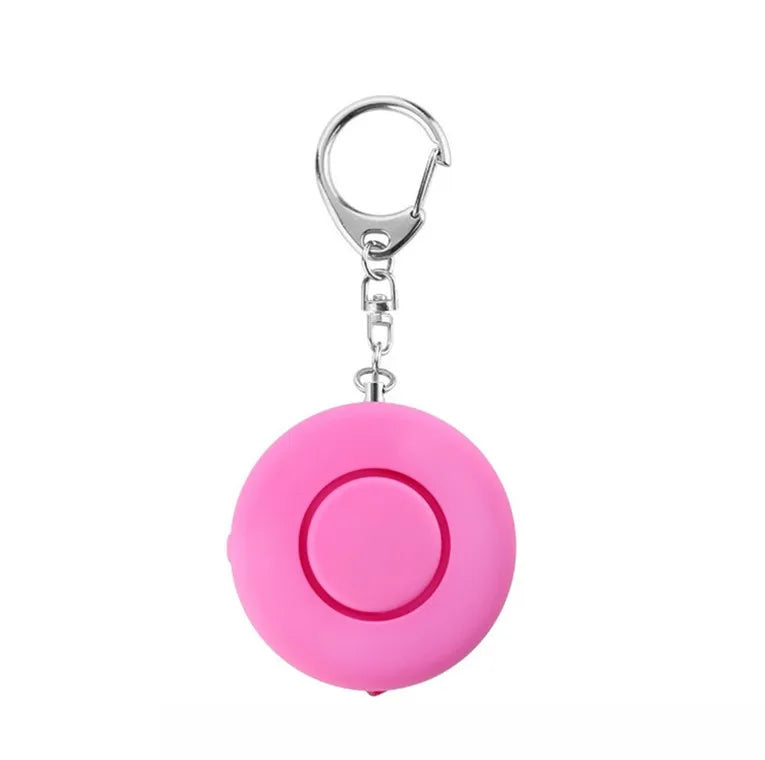 Portable Self-Defense Alert Siren Keychain With LED light.