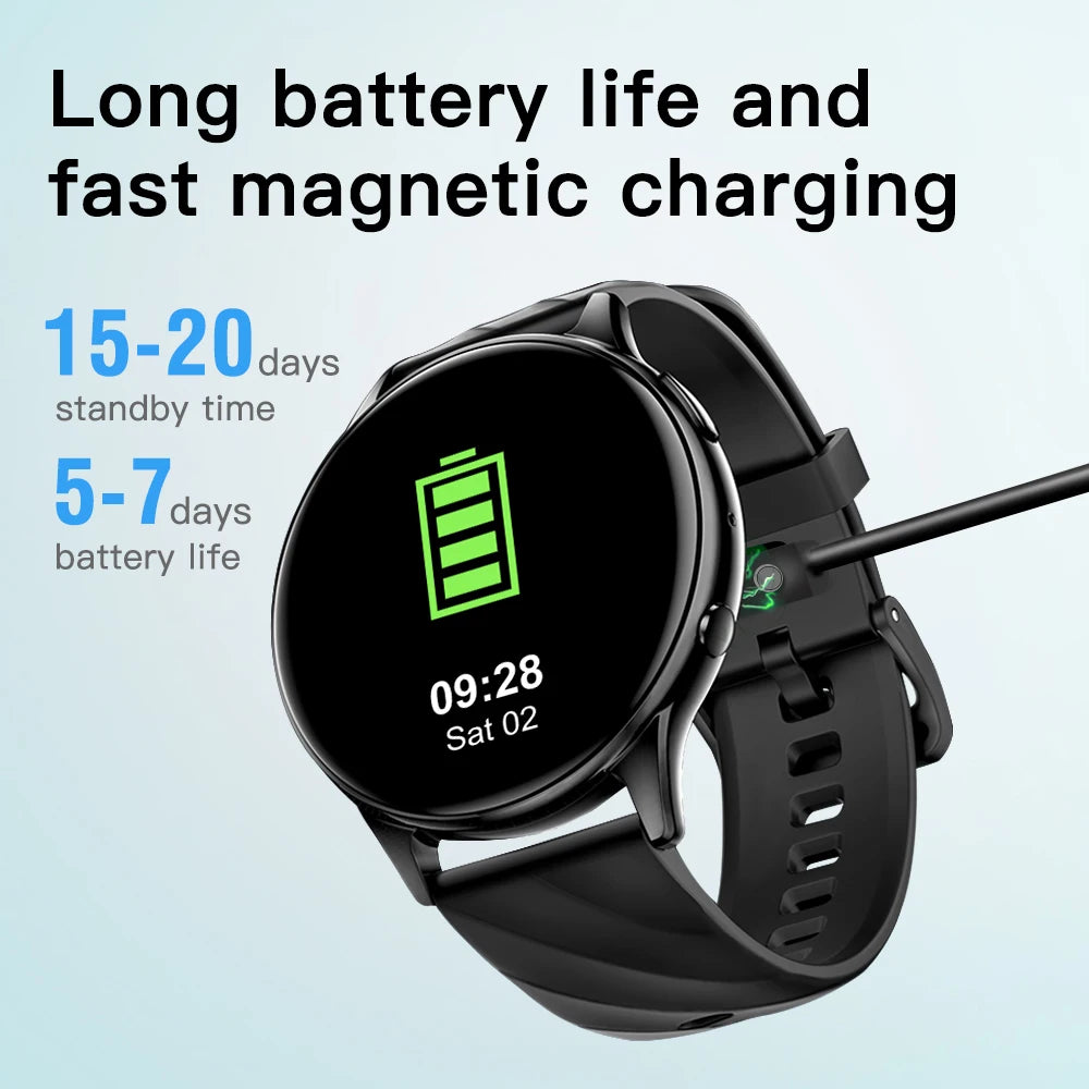 Smartwatch liveness detection IP68 Waterproof Bluetooth Call 100+ Sport modes Health Sleep minitor