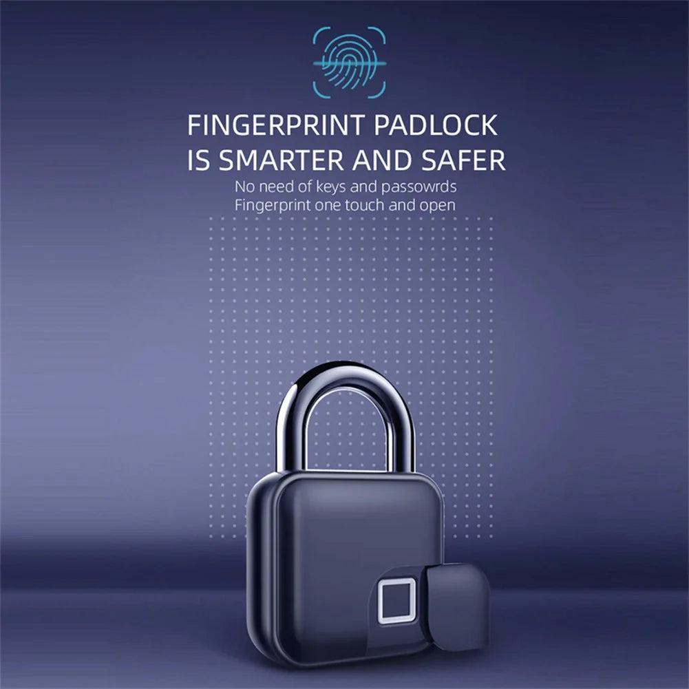 Smart Biometric Fingerprint  Keyless Padlock