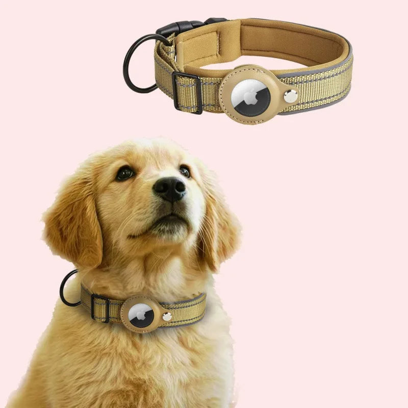 AirTag holder Dog Collar,  Reflective  for Small Medium Large Dogs