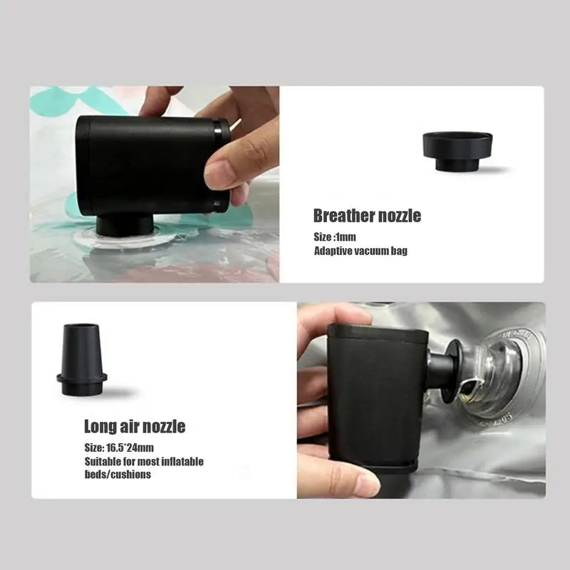 Mini Vacuum Sealer Machine Travel Vacuum Bag Suction Pump for Clothes, rechargeable,  Pump Space Saver