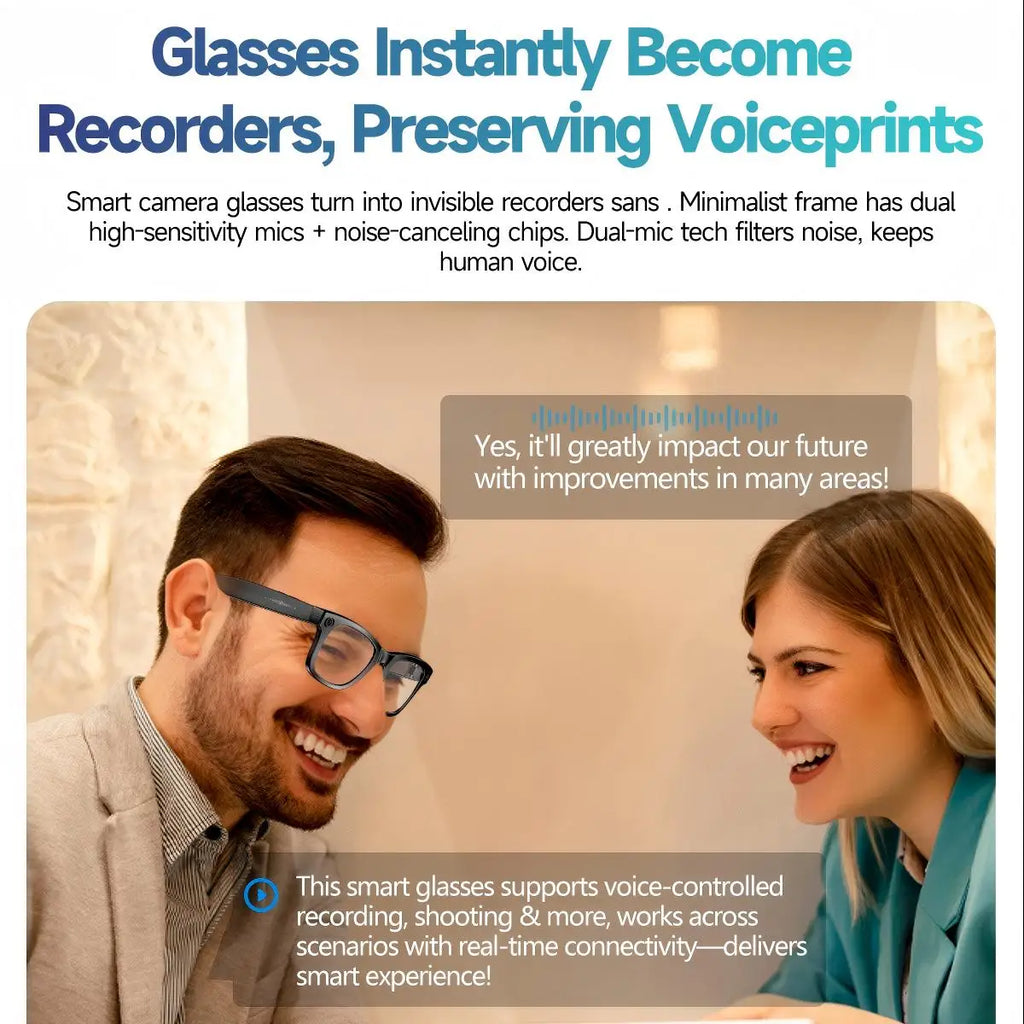AI Smart glasses with video recording