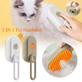 Pet Spray Steam Brush, Folding Rotatable,  Hair Removal Brush Comb