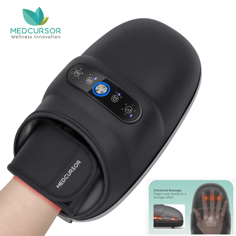 Wireless Electric Hand Massager with Air Compression and heat.