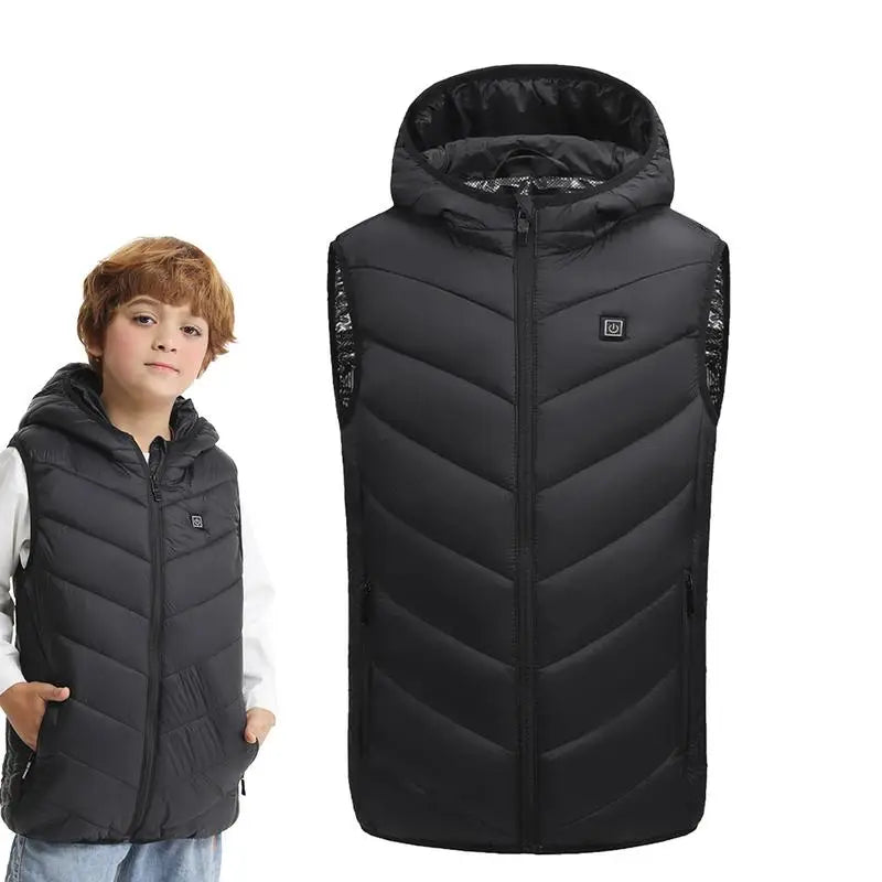 Heated Vest for Kids, 10 warming zones