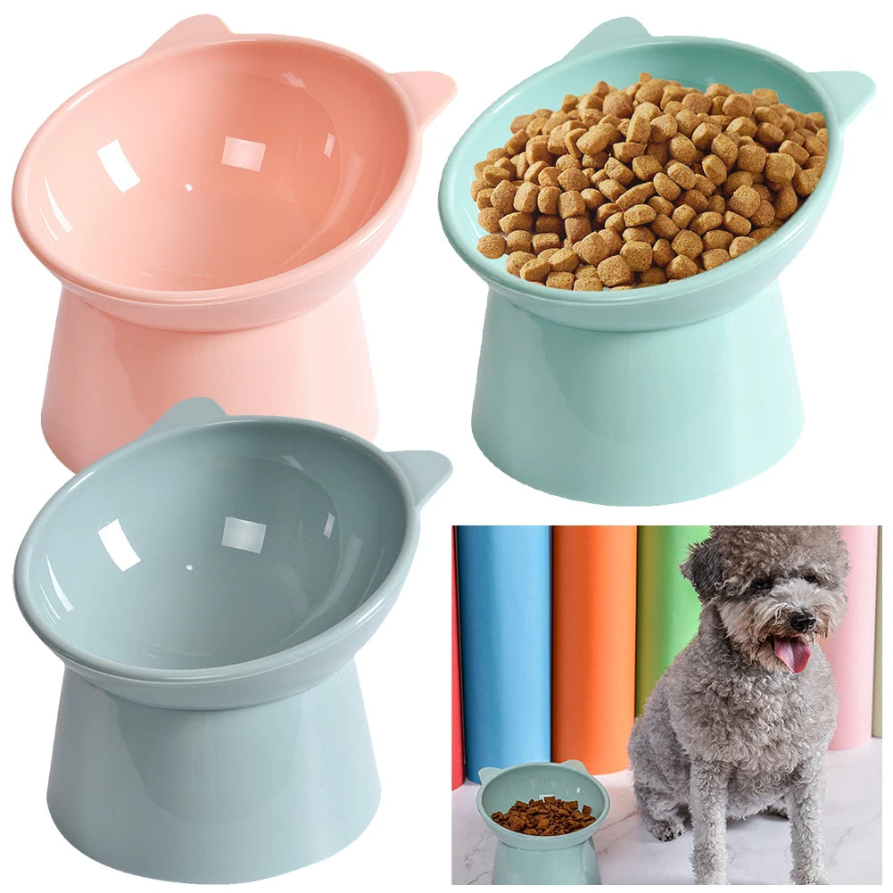 Pet Food Bowl -  Elevated / Tilted Anti Vomiting