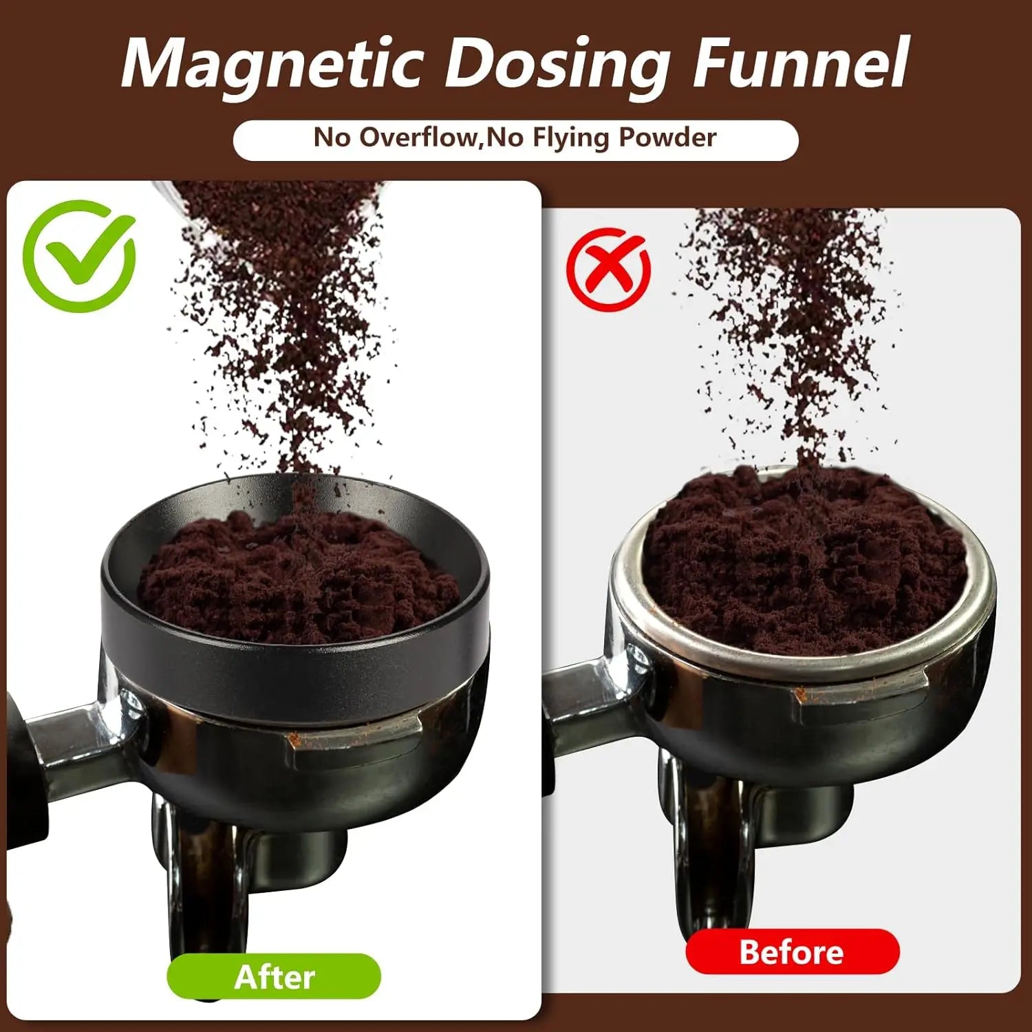 7-Piece Espresso Accessories Kit with 51mm Tamper, WDT Tool, Tamping Station, Dosing Funnel, Brush, Puck Screen