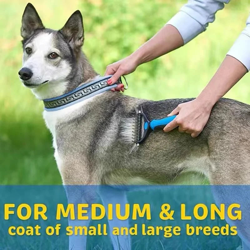 Pet Shedding Brush for Dogs & Cats