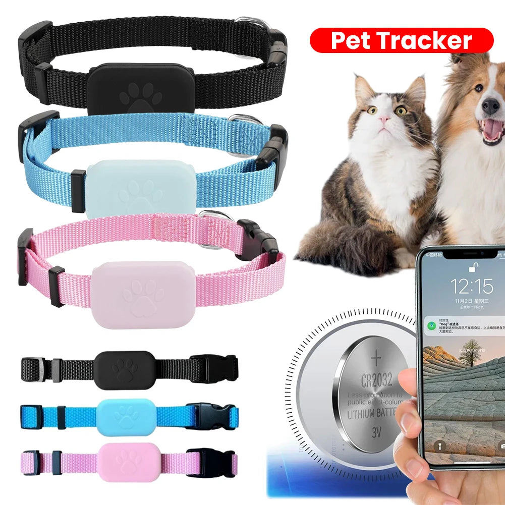 Pet GPS Tracker with Adjustable Collar, Tracker for Dogs and Cats