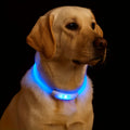 Safe Reflective LED Pet Collar, Glowing for Night Walkig.