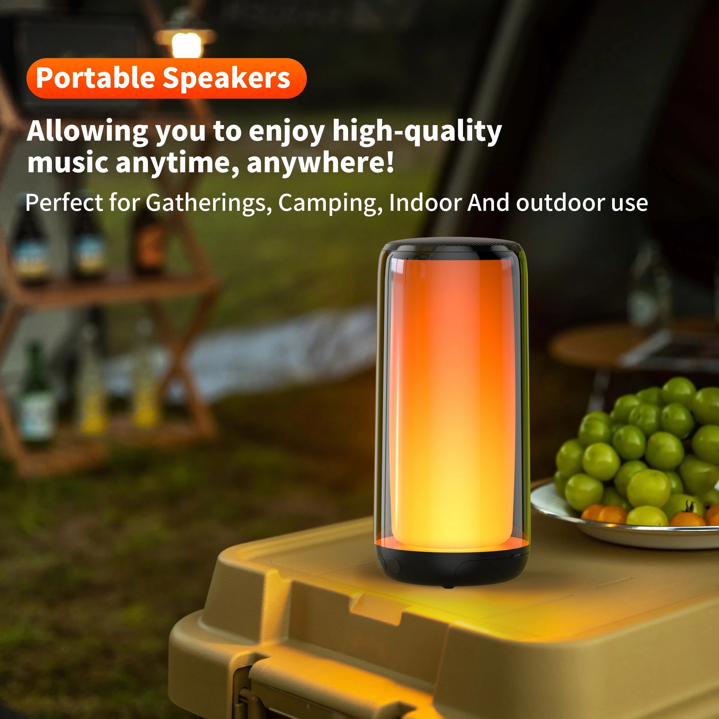 Bluetooth Speaker with Hi-Res 10W Audio, Wireless HiFi Portable Speaker IPX5 Waterproof,Outdoor Multiple connection modes