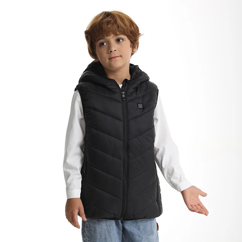 Children Heated Vest Hooded