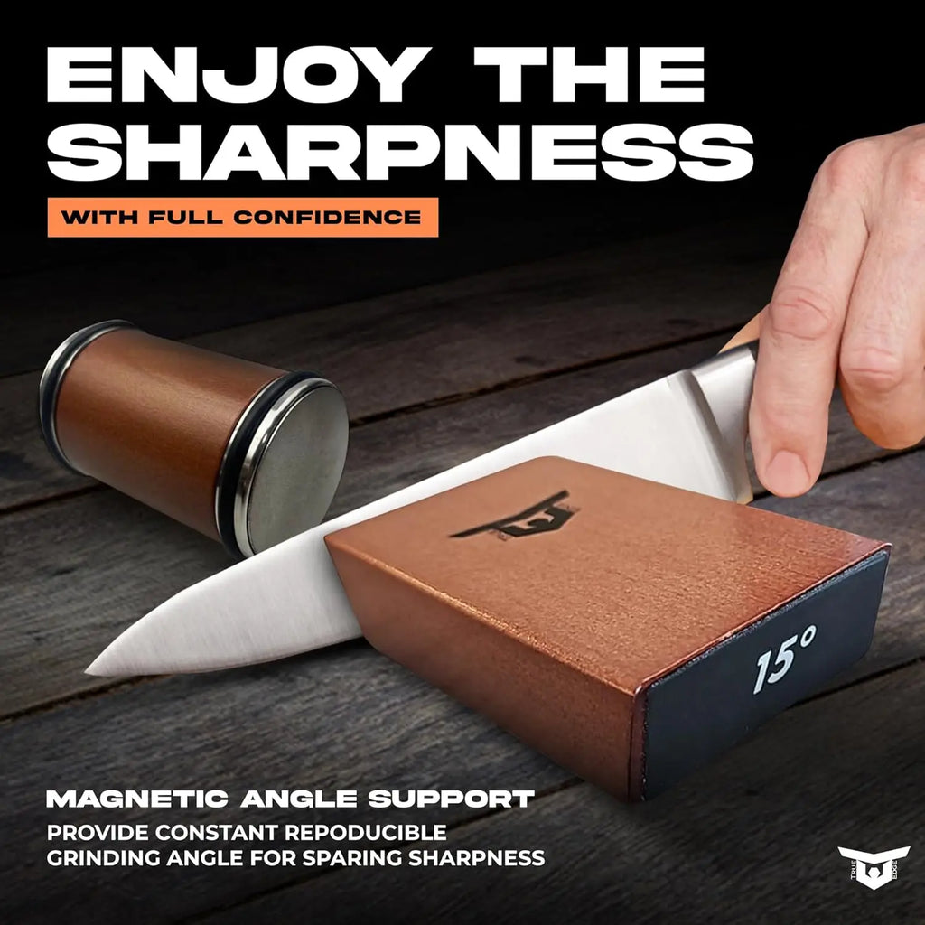 Rolling Knife Sharpener Tool Kit, Kitchen Knife Sharpener with Diamonds and Ceramic, Sharpener Kit offer 15° & 20°