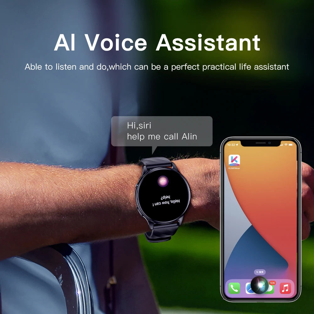 Smartwatch liveness detection IP68 Waterproof Bluetooth Call 100+ Sport modes Health Sleep minitor