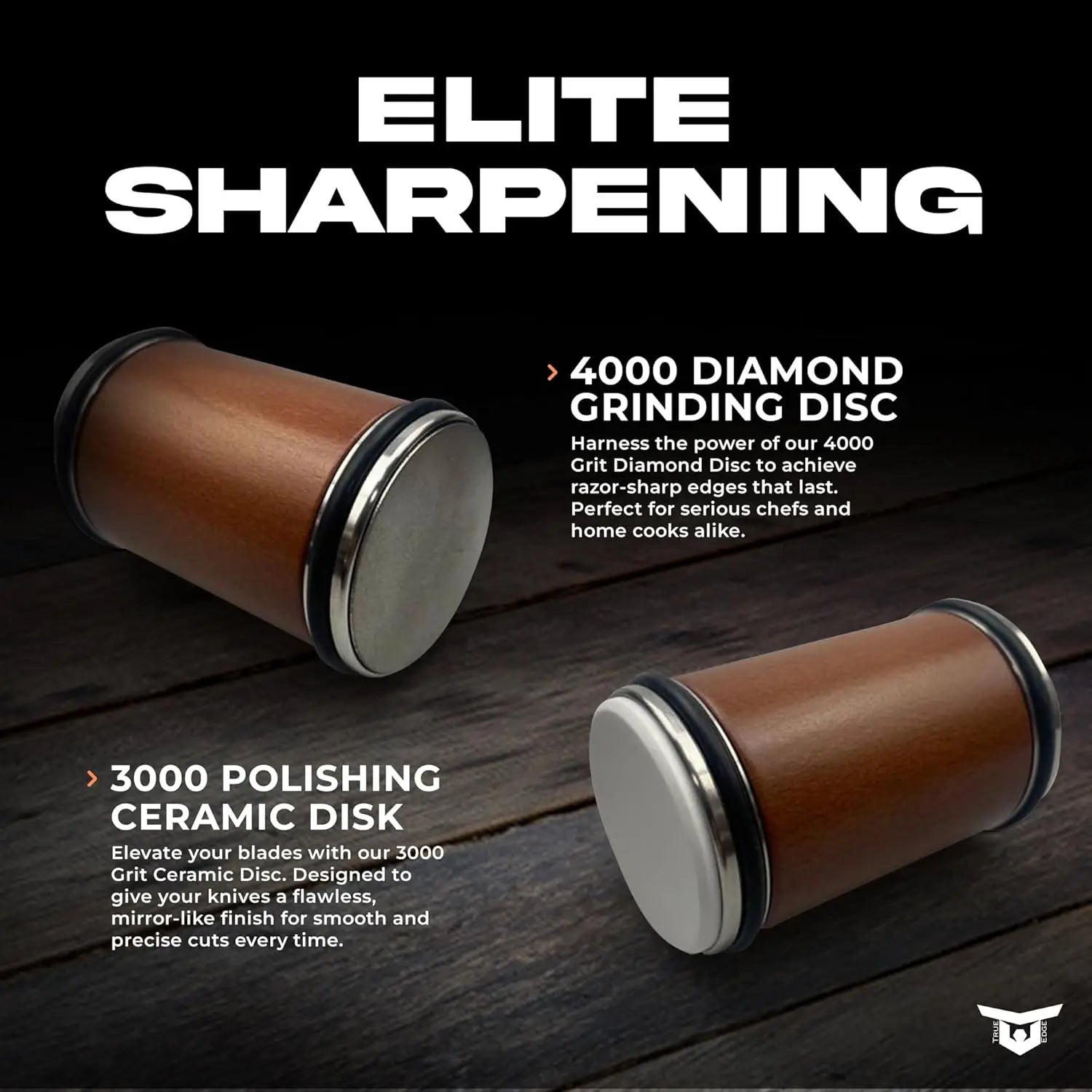 Rolling Knife Sharpener Tool Kit, Kitchen Knife Sharpener with Diamonds and Ceramic, Sharpener Kit offer 15° & 20°