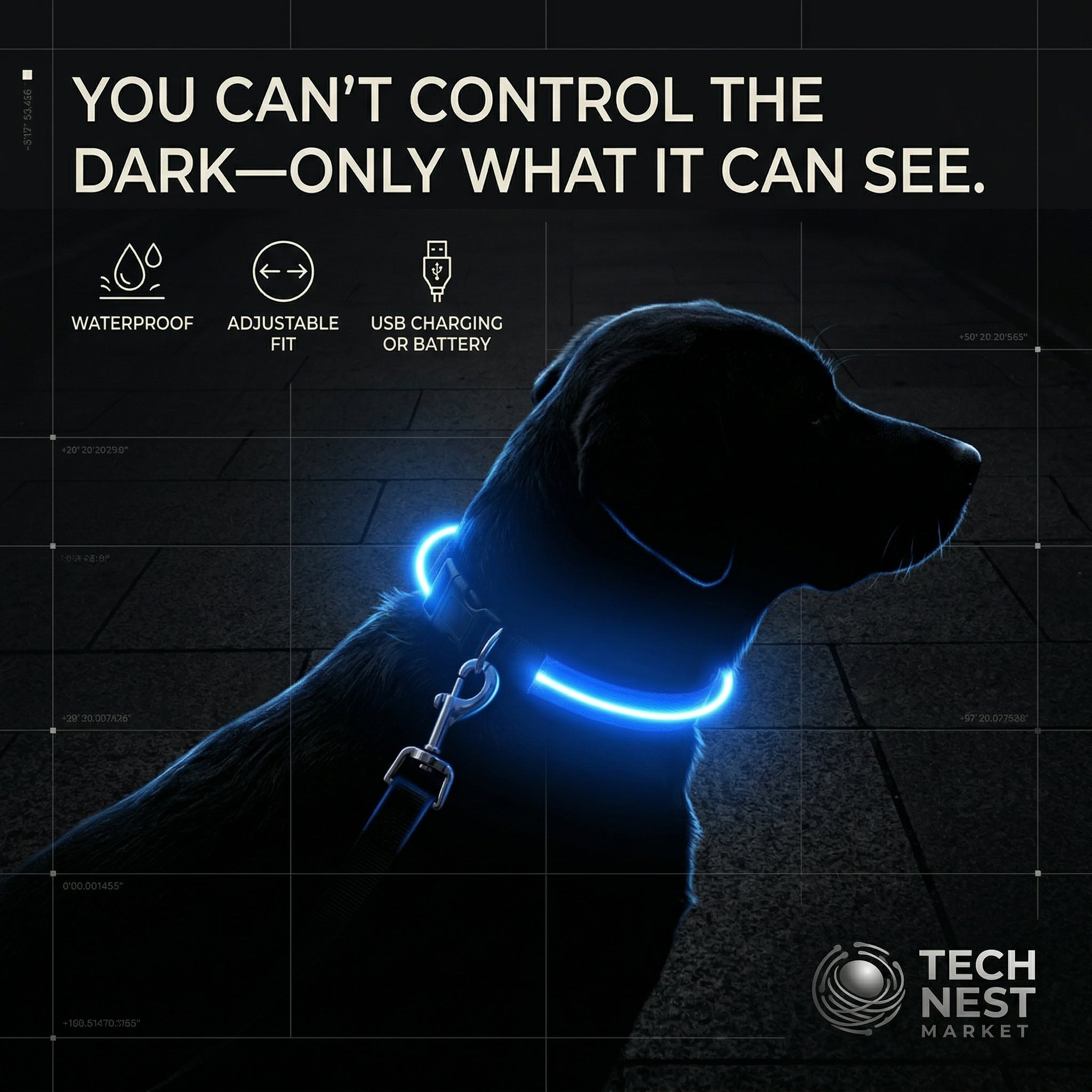 Dog Luminous Collar Cat Dogs  Night Led Glow