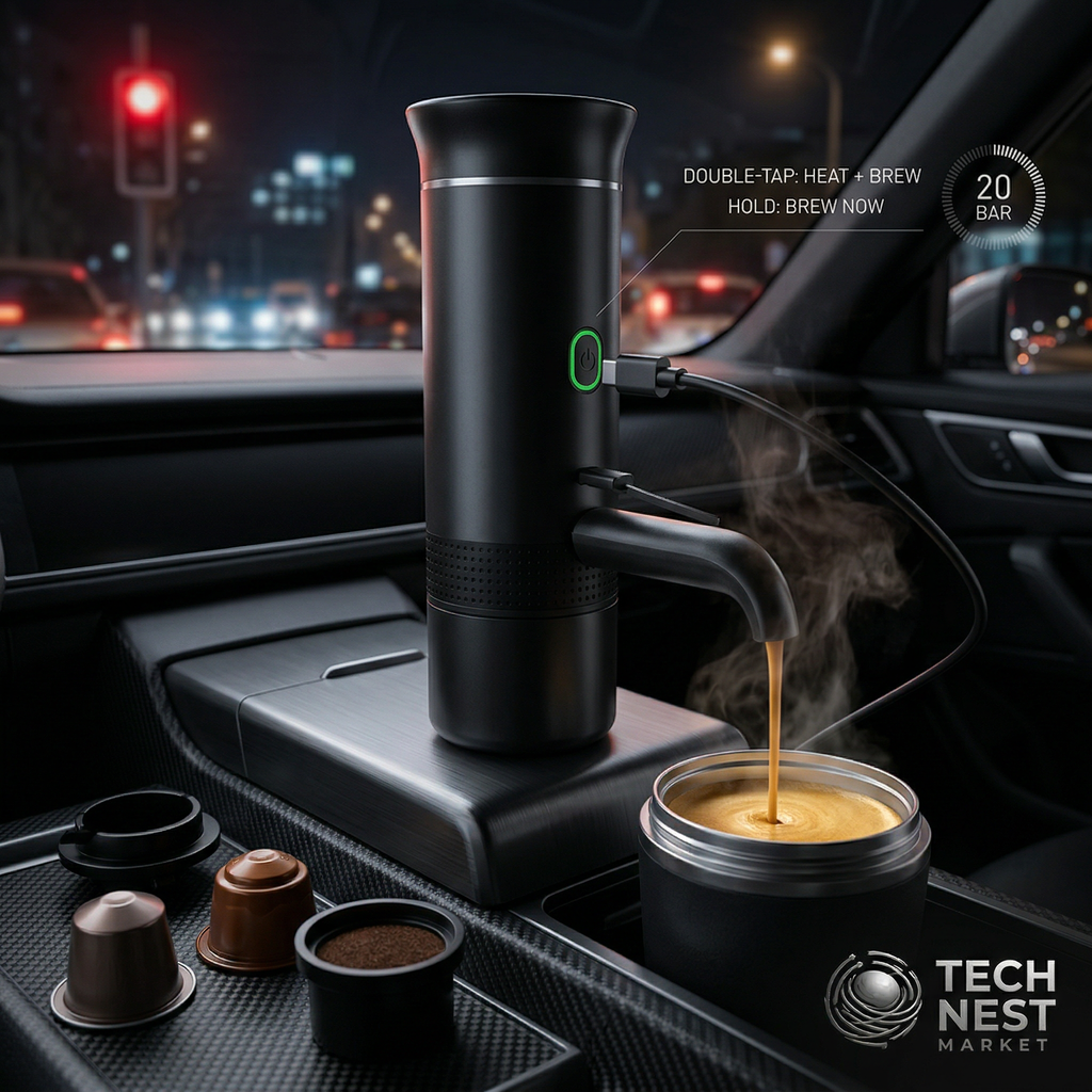 Portable Wireless Espresso Coffee Machine Autoheating.