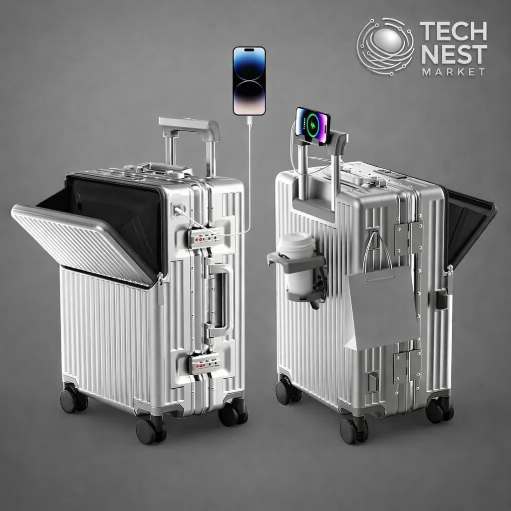 CarryOn Luggage, Aviation Certified, Polycarbonate Aluminum Hardshell, Expandable  with Spinner Wheels,