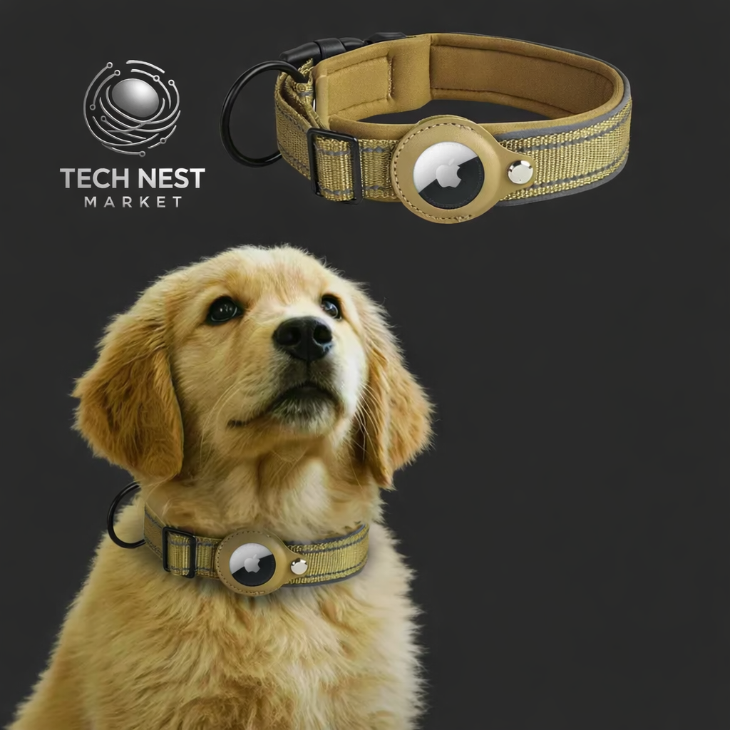 AirTag holder Dog Collar,  Reflective  for Small Medium Large Dogs