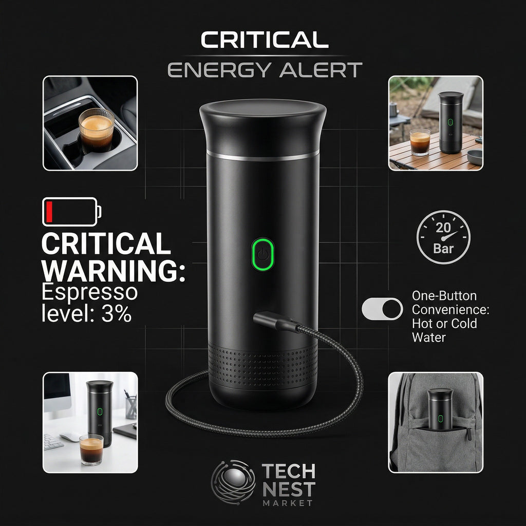Portable Wireless Espresso Coffee Machine Autoheating.