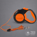 8M Retractable Heavy Duty Dog Leash, with Strong Reflective Tape,  Non-Slip Handle for Small Medium Large Dogs