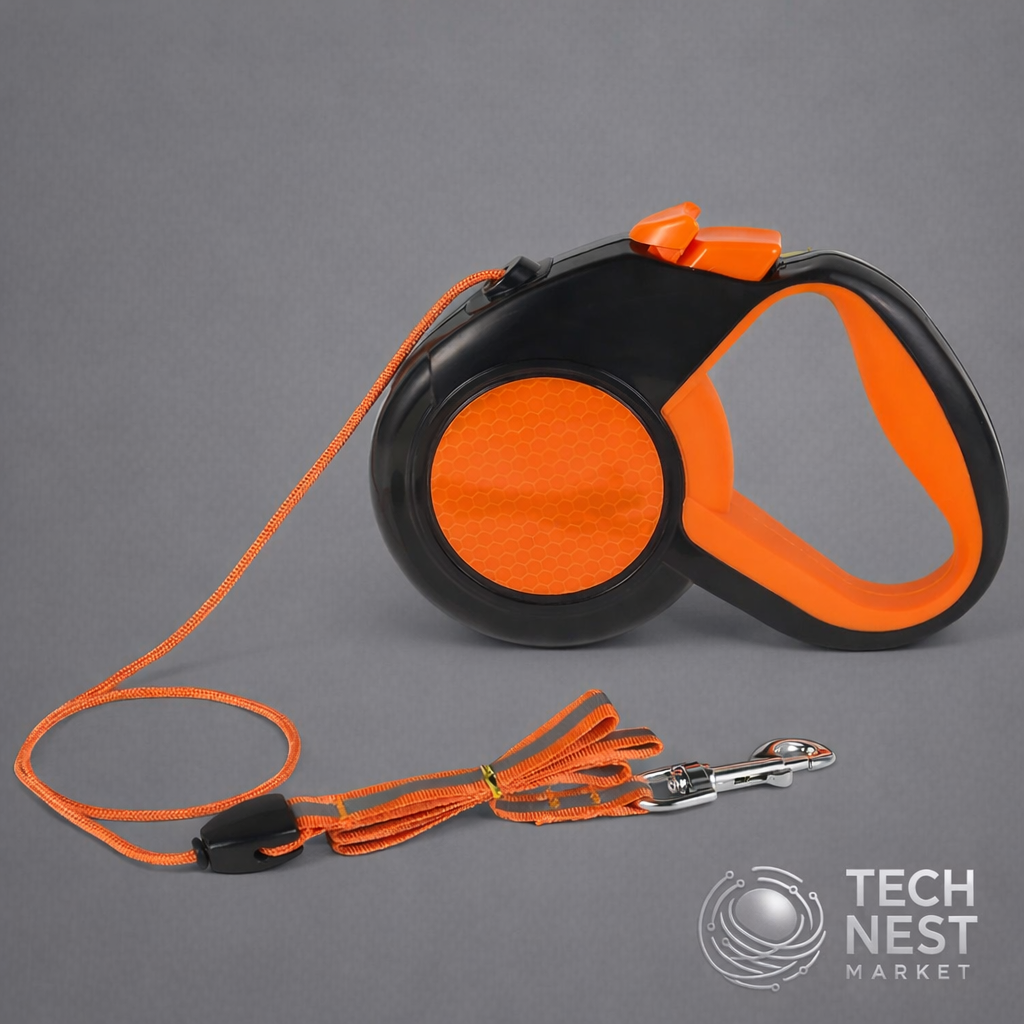 8M Retractable Heavy Duty Dog Leash, with Strong Reflective Tape,  Non-Slip Handle for Small Medium Large Dogs