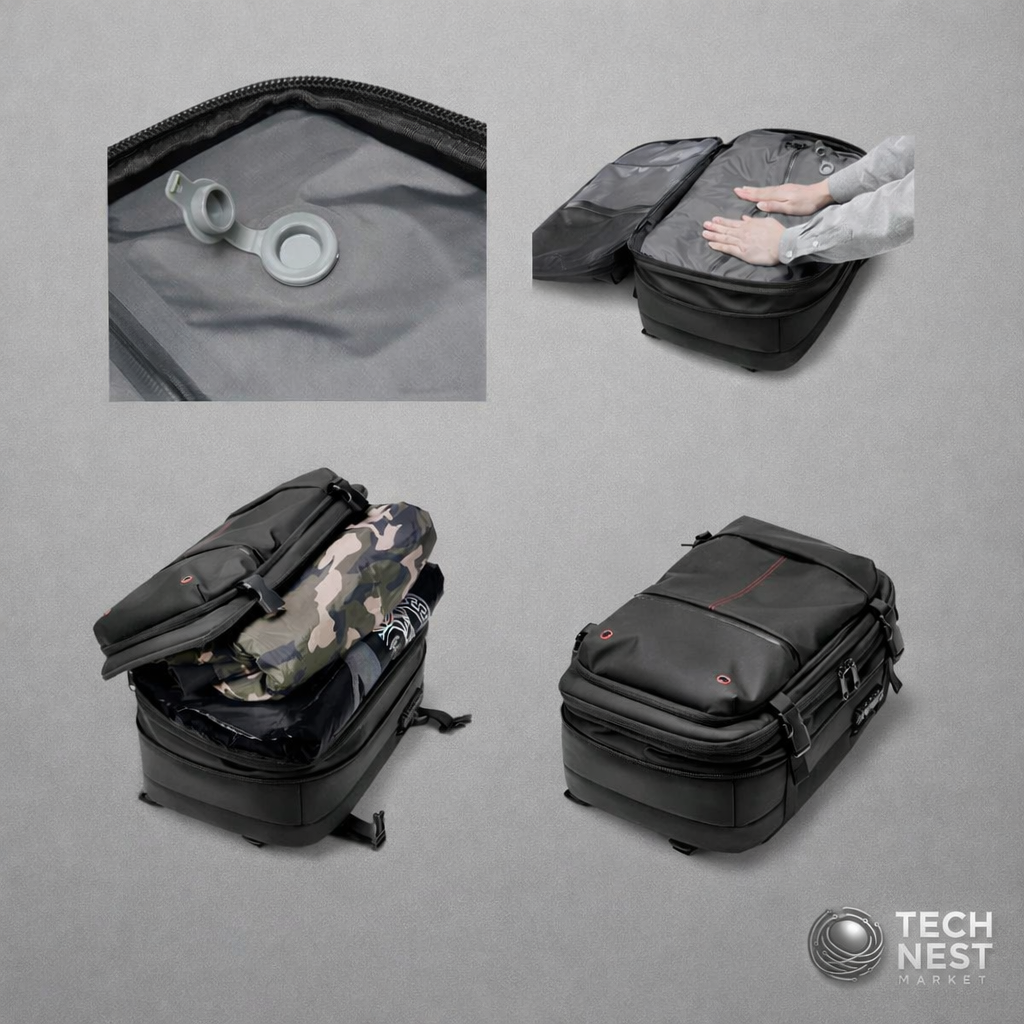Travel Backpack Vacuum Compression 16 inch Laptop,  Large Capacity,  School Backpack,  Expanded